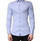 Dolce & Gabbana Light Blue Cotton SICILIA Dress Formal Shirt