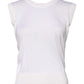 Dolce & Gabbana White Sleeveless Cashmere Round Neck Tank Top