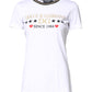 Dolce & Gabbana White Graphic Print Cotton Crew Neck T-shirt