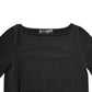 Dolce & Gabbana Black Viscose Long Sleeves Pullover Top
