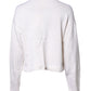 Jil Sander White Viscose Crew Neck Long Sleeves Pullover Sweater