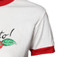 Dolce & Gabbana White Printed Round Neck Cropped Top T-shirt
