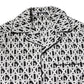 Dolce & Gabbana Black White DG Print Cotton Pajama Set Sleepwear