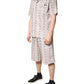 Dolce & Gabbana Beige Floral Print Cotton Men Pajama Set Sleepwear
