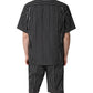 Dolce & Gabbana Black White Stripes Cotton Men Pajama Set Sleepwear