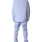 Dolce & Gabbana Light Blue DG Logo Cotton Men Pajama Set Sleepwear