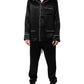 Dolce & Gabbana Black Silk Shirt Pants Pajama Set Sleepwear