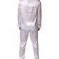 Dolce & Gabbana White Satin Silk Men Pajama Set Sleepwear