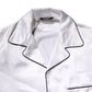 Dolce & Gabbana White Satin Silk Men Pajama Set Sleepwear