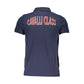 Cavalli Class Blue Cotton Men Polo Shirt