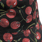 Dolce & Gabbana Black Cotton Printed Wide Brim Bucket Hat