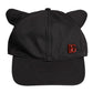 Dolce & Gabbana Black Cotton Logo Patch 6 Panels Baseball Cap