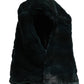 Dolce & Gabbana Black Weasel Fur Womens Beanie Hat