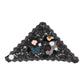 Dolce & Gabbana Black Lace Floral Applique Cotton Veil Hat