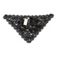 Dolce & Gabbana Black Lace Floral Applique Cotton Veil Hat