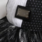 Dolce & Gabbana White Black Polka Dot Feathers Baseball Cap