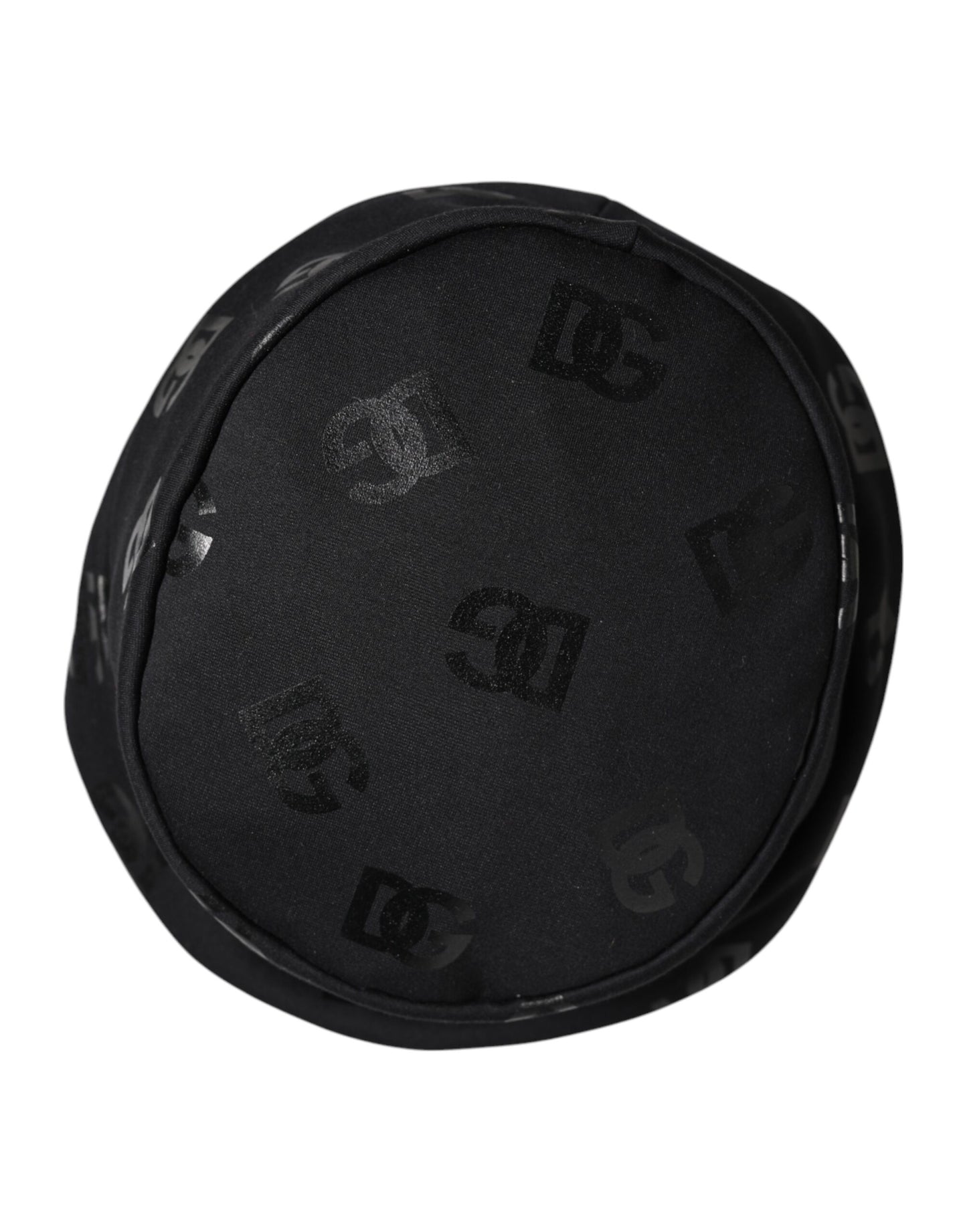 Dolce & Gabbana Black DG Monogram Polyester Jacquard Bucket Hat