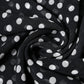 Dolce & Gabbana Black Polka Dots Polyester Wrap Shawl Scarf