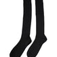 Dolce & Gabbana Black DG Logo Print Over The Calf Socks