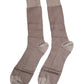 Dolce & Gabbana Brown Solid DG Logo Mid Calf Men Socks