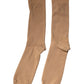 Dolce & Gabbana Brown Solid Cotton Mid Calf Men Socks