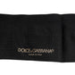 Dolce & Gabbana Black Stretch Logo Mid Calf Men Socks
