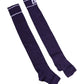 Dolce & Gabbana Purple Cotton DG Logo Print Open Toe Socks