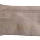 Dolce & Gabbana Brown Cotton Stretch Logo Over Calf Socks