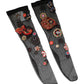 Dolce & Gabbana Black Stretch Carretto Crystal Stockings Socks