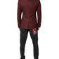 Dolce & Gabbana Maroon Wool Slim Fit Men Coat Jacket Blazer