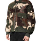 Dolce & Gabbana Multicolor Cotton Bomber Full Zip Jacket