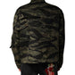 Dolce & Gabbana Multicolor Camouflage Cotton Bomber Jacket
