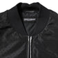 Dolce & Gabbana Black Long Sleeves Full Zip Bomber Jacket