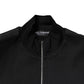 Dolce & Gabbana Black Cotton Logo Full Zip Men Bomber Jacket