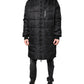 Dolce & Gabbana Black Hooded Parka Coat Winter Jacket