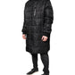Dolce & Gabbana Black Hooded Parka Coat Winter Jacket