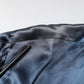 Dolce & Gabbana Blue Solid Silk Men Wrap Robe Coat Jacket