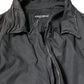 Dolce & Gabbana Black Solid Cotton Collared Coat Jacket