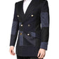Dolce & Gabbana Multicolor Patchwork Jacket Coat Suit Blazer