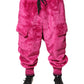 Dolce & Gabbana Pink Acrylic Cargo Jogging Sweatpants Pants