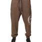 Dolce & Gabbana Brown Cotton Jogger Sweatpants Pants