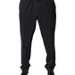 Dolce & Gabbana Black Wool Mid Waist Dress Pants