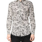 Dolce & Gabbana White Black Logo MARTINI Men Casual Shirt