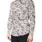 Dolce & Gabbana White Black Logo MARTINI Men Casual Shirt