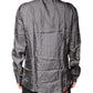 Dolce & Gabbana Gray Polka Dot Silk Long Sleeve Shirt