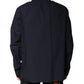 Dolce & Gabbana Dark Blue Cotton Long Sleeve Shirt