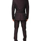 Dolce & Gabbana Maroon Single Breasted Formal 2 Piece Suit