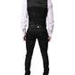 Dolce & Gabbana Black Single Breasted Formal Blazer with Vest
