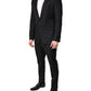 Dolce & Gabbana Black Wool Single Breasted 2 Piece Suit
