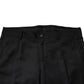 Dolce & Gabbana Black Wool Single Breasted 2 Piece Suit